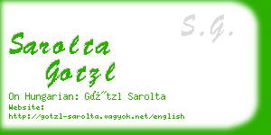 sarolta gotzl business card
